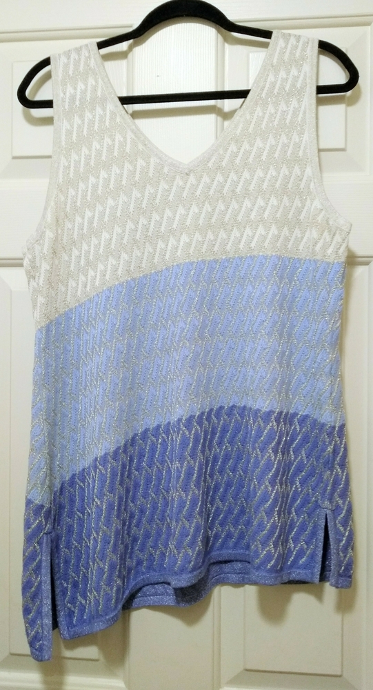 Asymmetrical Ombre Knit Tank Top